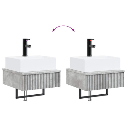 Lavabo da Parete Grigio Cemento 40 x 41 x 39 cm | homemem39