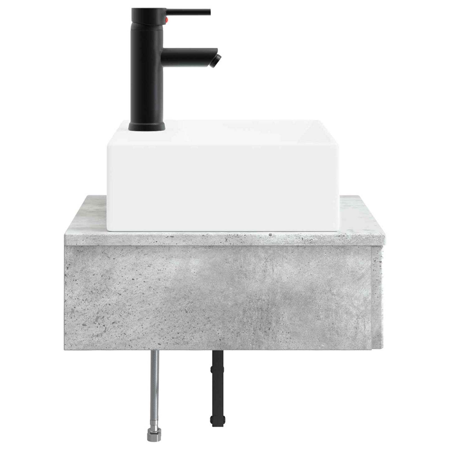 Lavabo da Parete Grigio Cemento 40 x 41 x 39 cm | homemem39