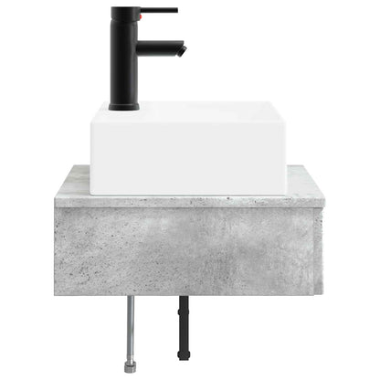 Lavabo da Parete Grigio Cemento 40 x 41 x 39 cm | homemem39
