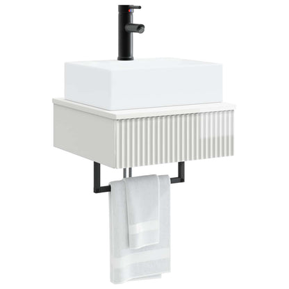 Lavabo da Parete Bianco Lucido 40 x 41 x 39 cm | homemem39