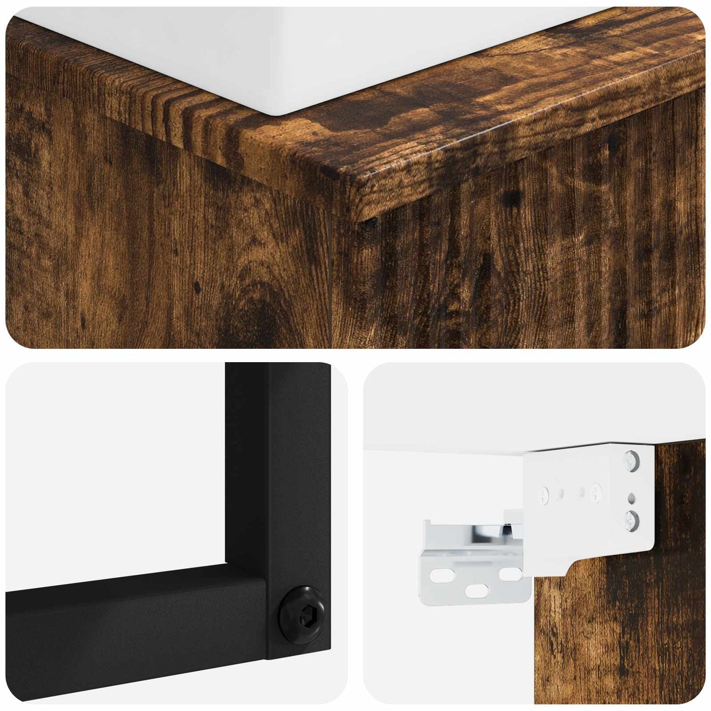 Lavabo da Parete Rovere Fumo 40 x 41 x 39 cm | homemem39