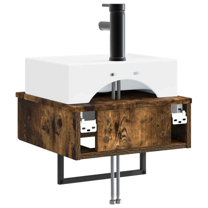 Lavabo da Parete Rovere Fumo 40 x 41 x 39 cm