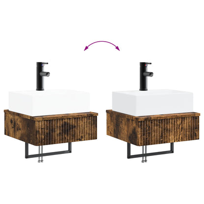 Lavabo da Parete Rovere Fumo 40 x 41 x 39 cm | homemem39