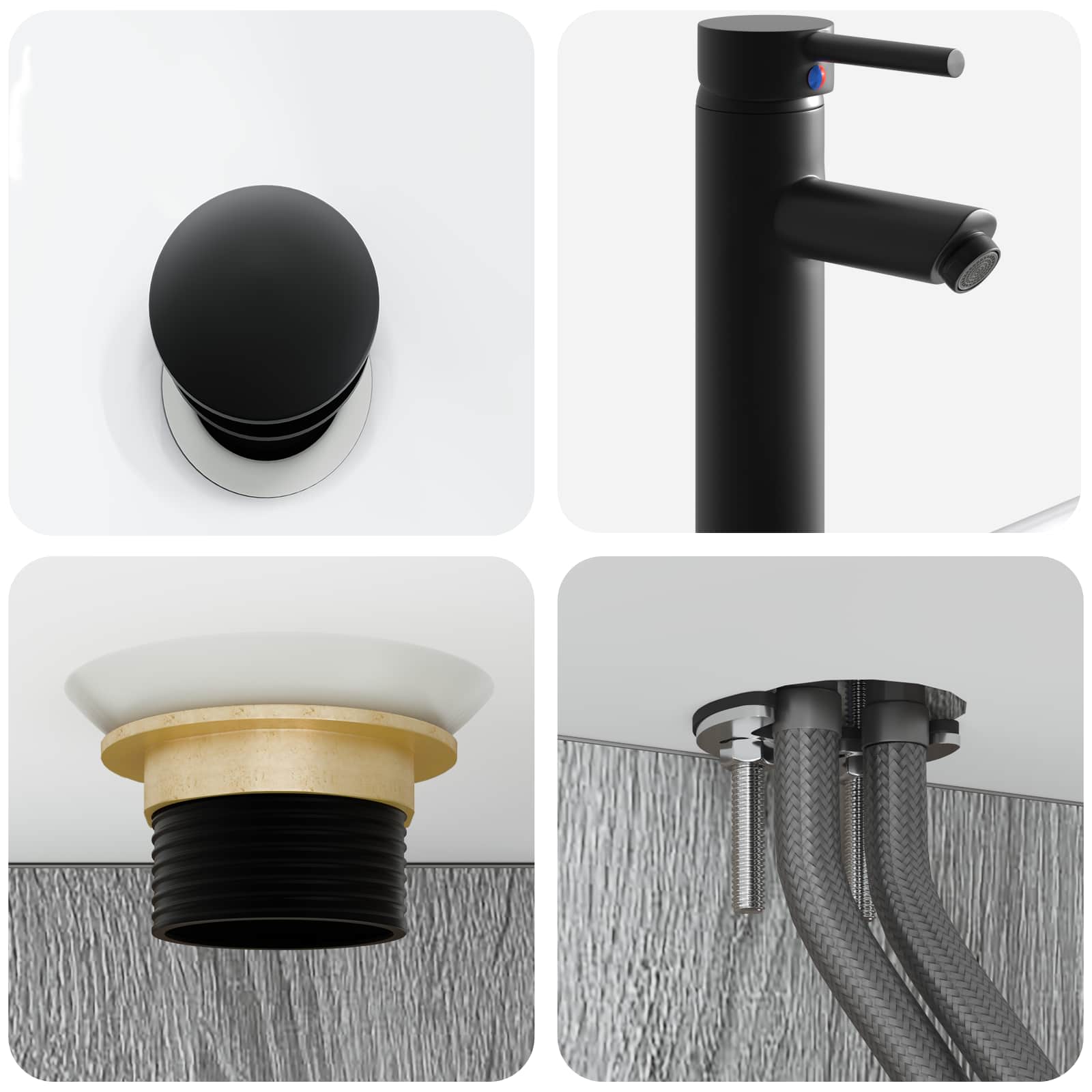Lavabo da Parete Sonoma grigio 40 x 41 x 39 cm | homemem39