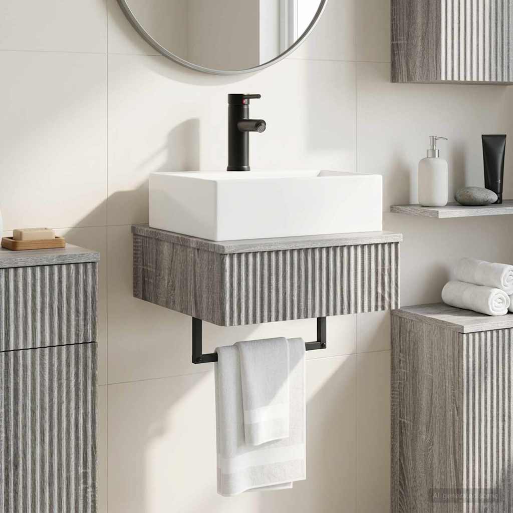 Lavabo da Parete Sonoma grigio 40 x 41 x 39 cm