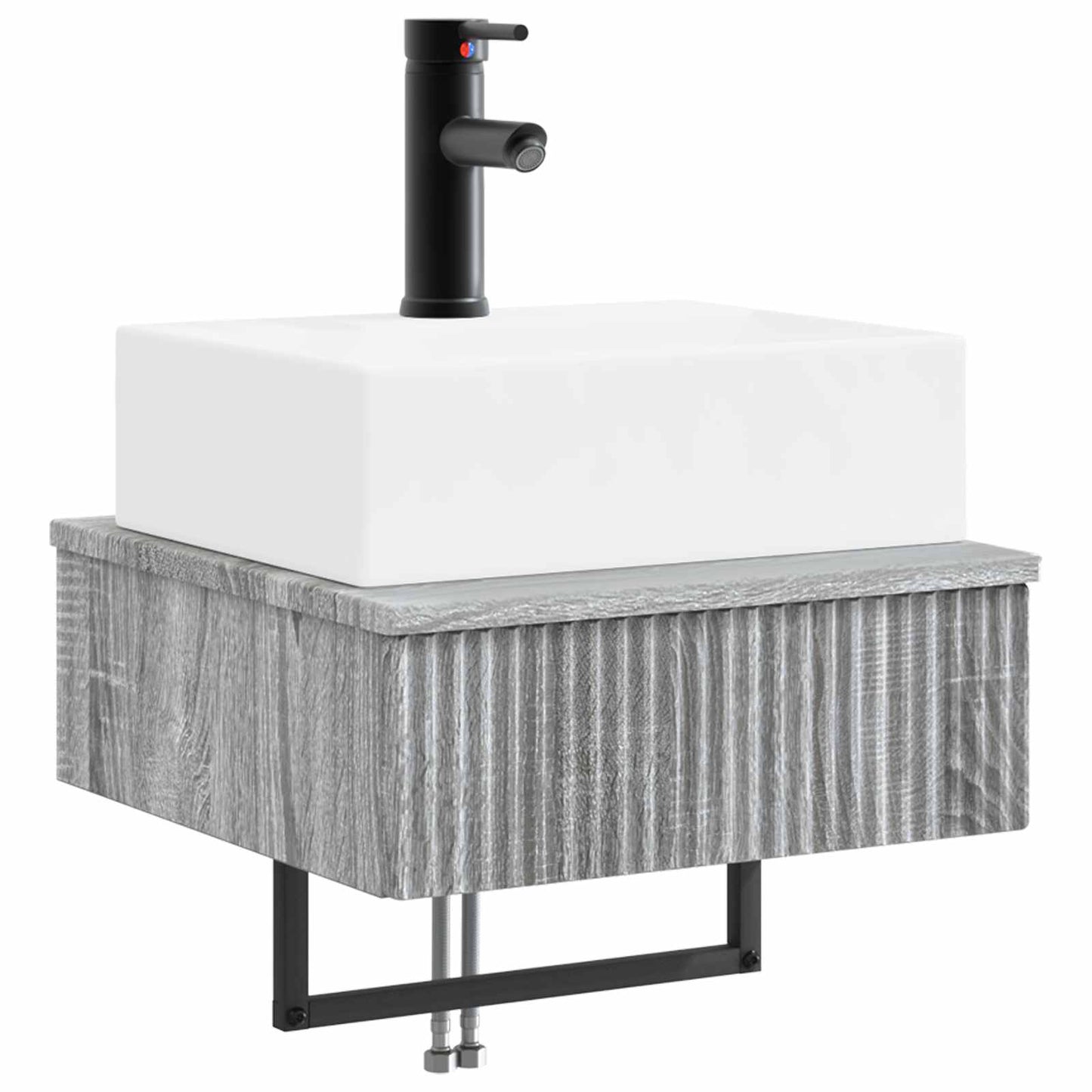 Lavabo da Parete Sonoma grigio 40 x 41 x 39 cm