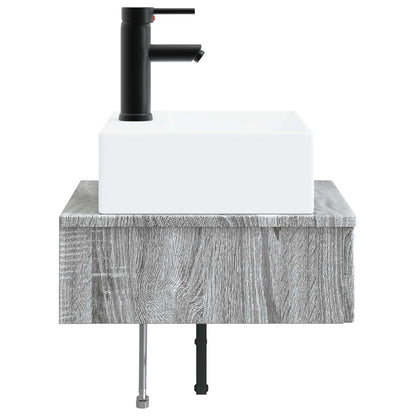 Lavabo da Parete Sonoma grigio 40 x 41 x 39 cm