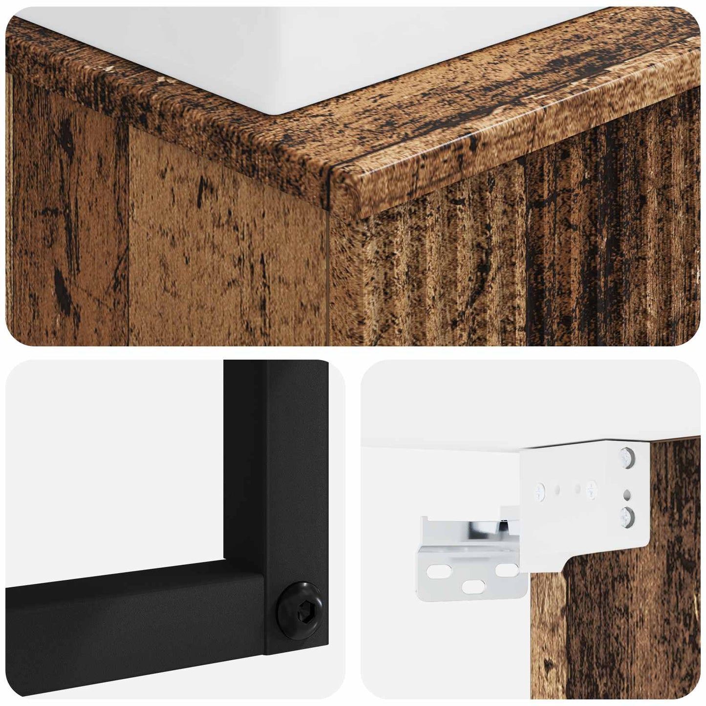 Lavabo da Parete Legno antico 40 x 41 x 39 cm | homemem39