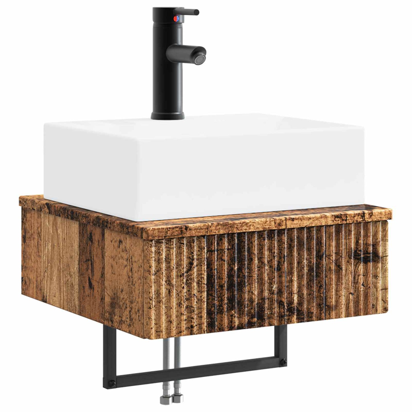 Lavabo da Parete Legno antico 40 x 41 x 39 cm | homemem39