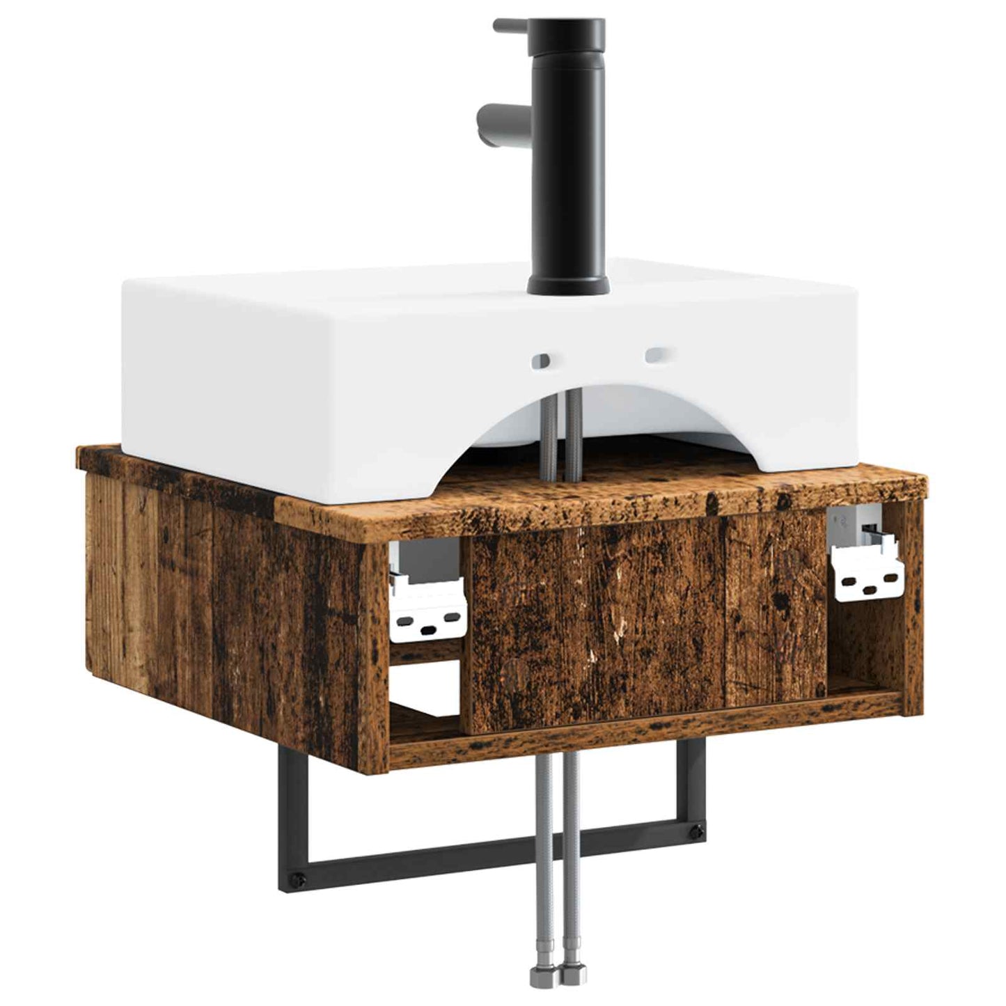 Lavabo da Parete Legno antico 40 x 41 x 39 cm | homemem39
