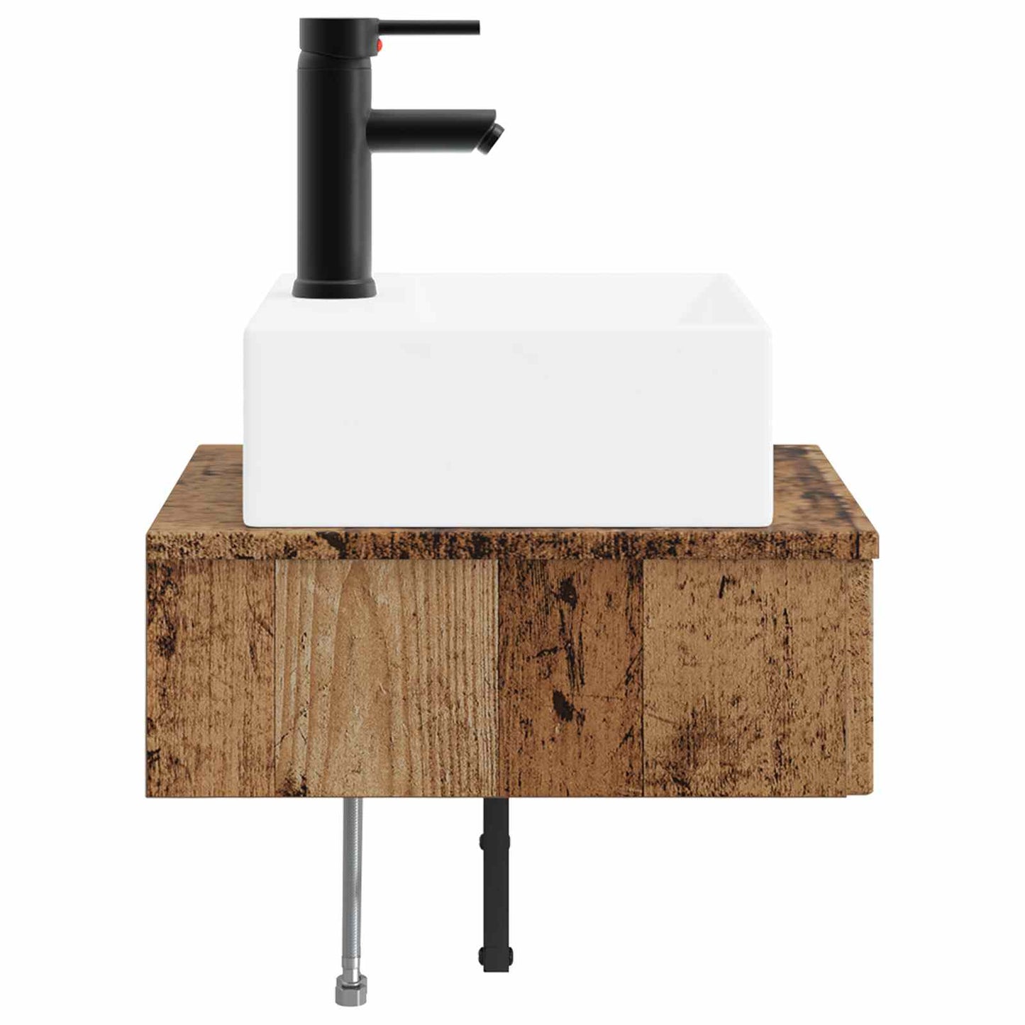 Lavabo da Parete Legno antico 40 x 41 x 39 cm | homemem39