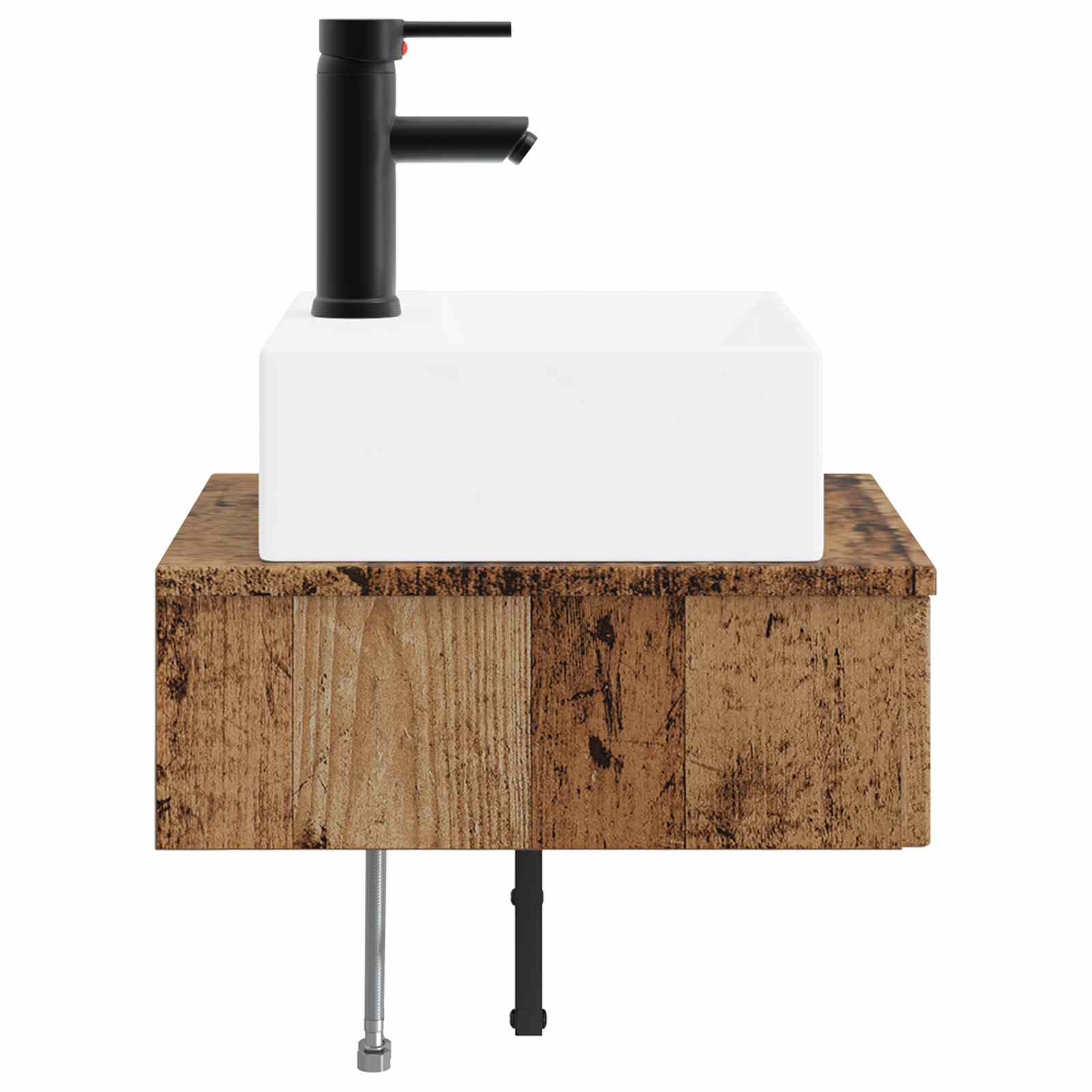 Lavabo da Parete Legno antico 40 x 41 x 39 cm | homemem39