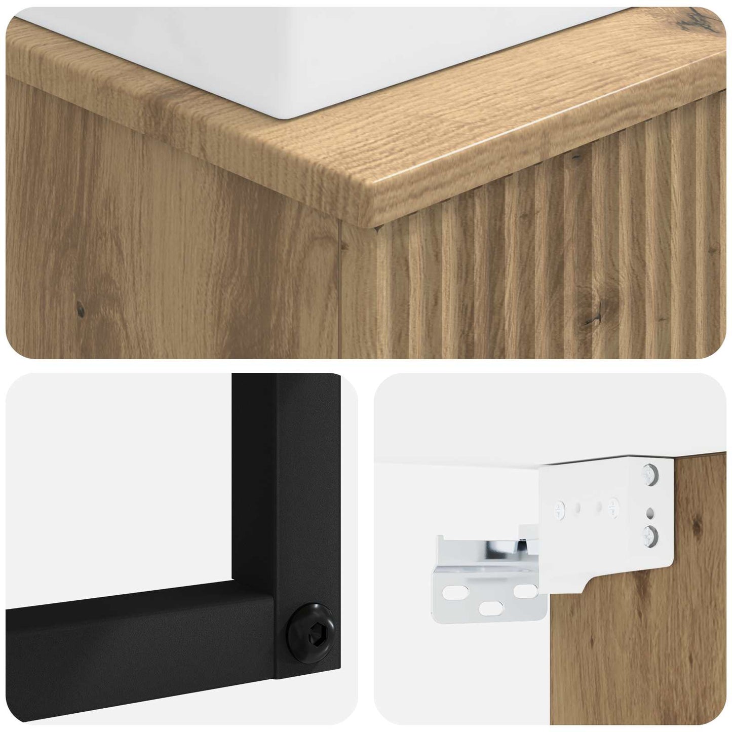 Lavabo da Parete Rovere Artigianale 40 x 41 x 39 cm | homemem39