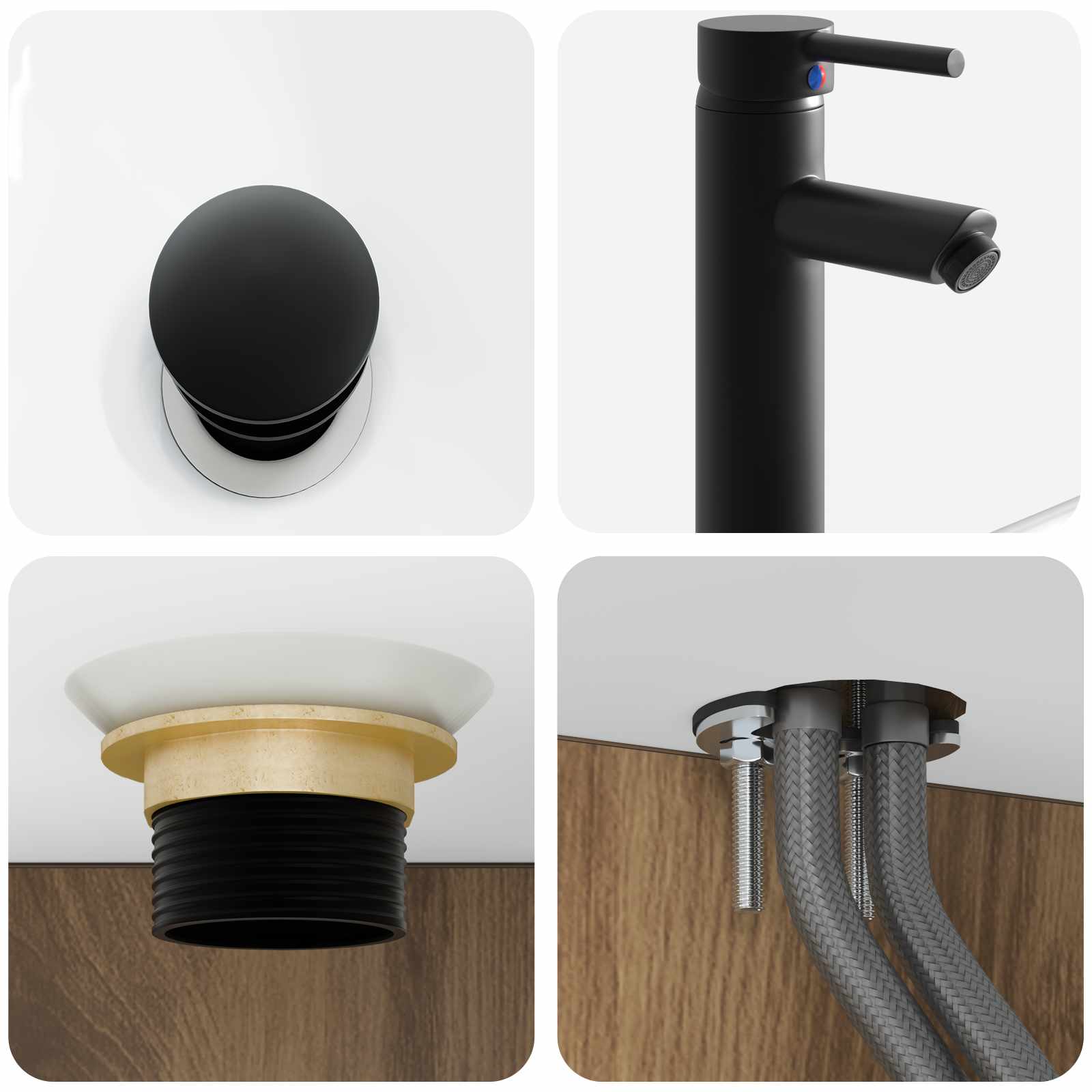 Lavabo da Parete Rovere Artigianale 40 x 41 x 39 cm | homemem39