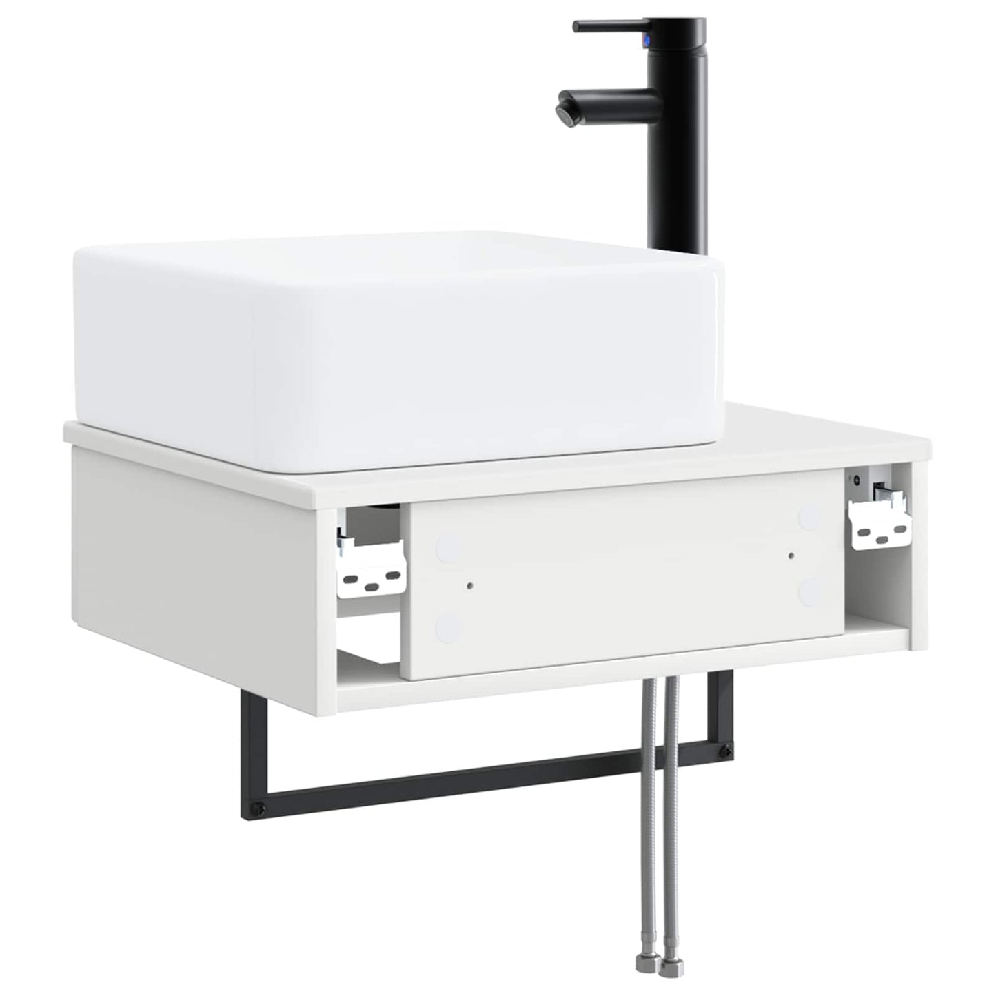 Lavabo da Parete Bianco 53 x 35 x 39 cm Legno ingegnerizzato | homemem39