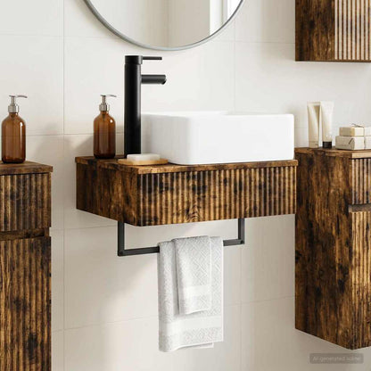 Lavabo da Parete Rovere Fumo 53 x 35 x 39 cm | homemem39