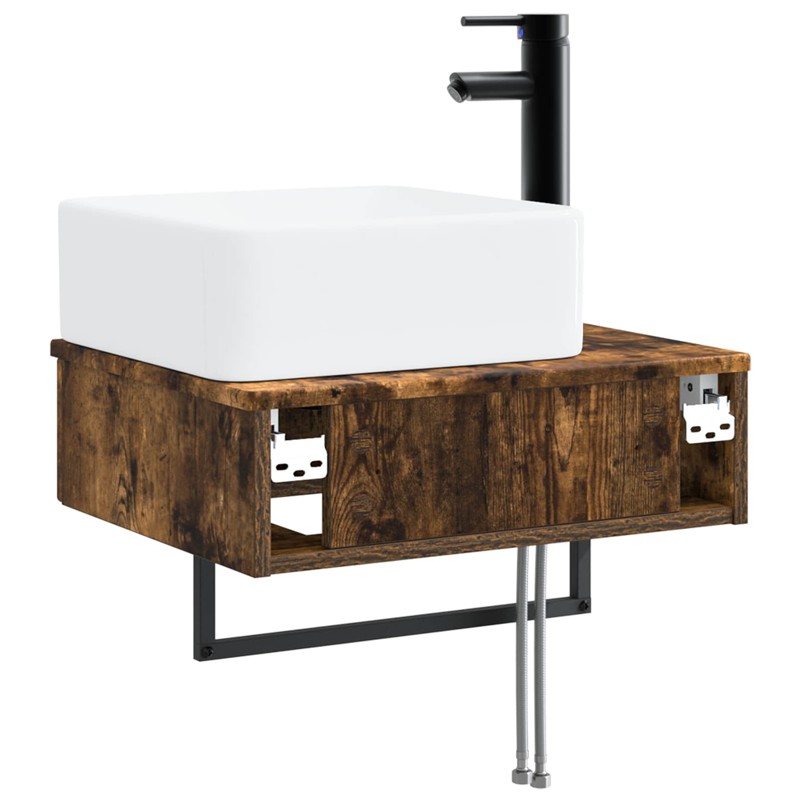 Lavabo da Parete Rovere Fumo 53 x 35 x 39 cm | homemem39