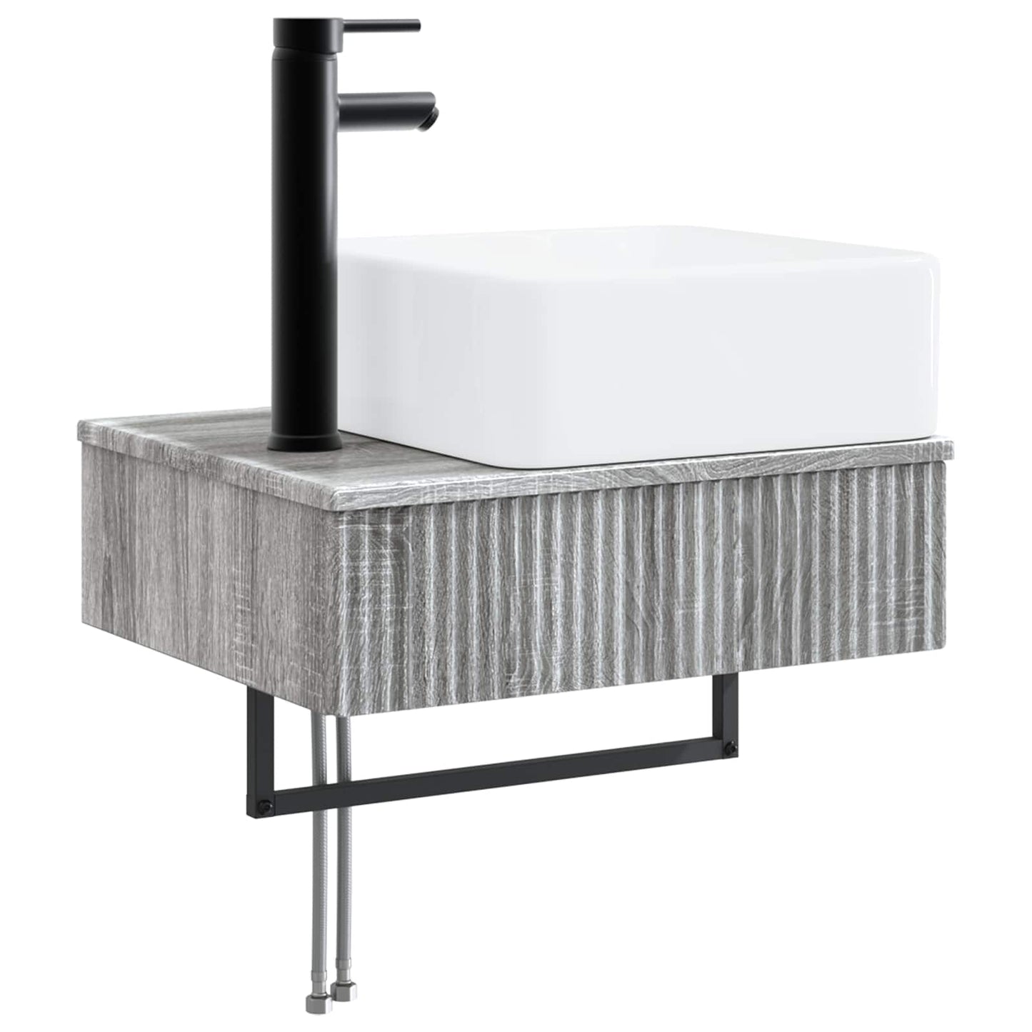 Lavabo da Parete Sonoma grigio 53 x 35 x 39 cm | homemem39