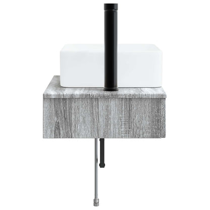 Lavabo da Parete Sonoma grigio 53 x 35 x 39 cm | homemem39
