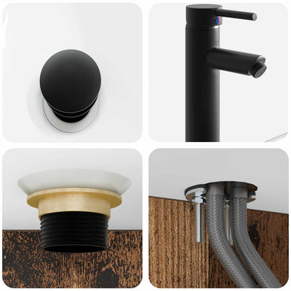 Lavabo da Parete Legno antico 53 x 35 x 39 cm | homemem39