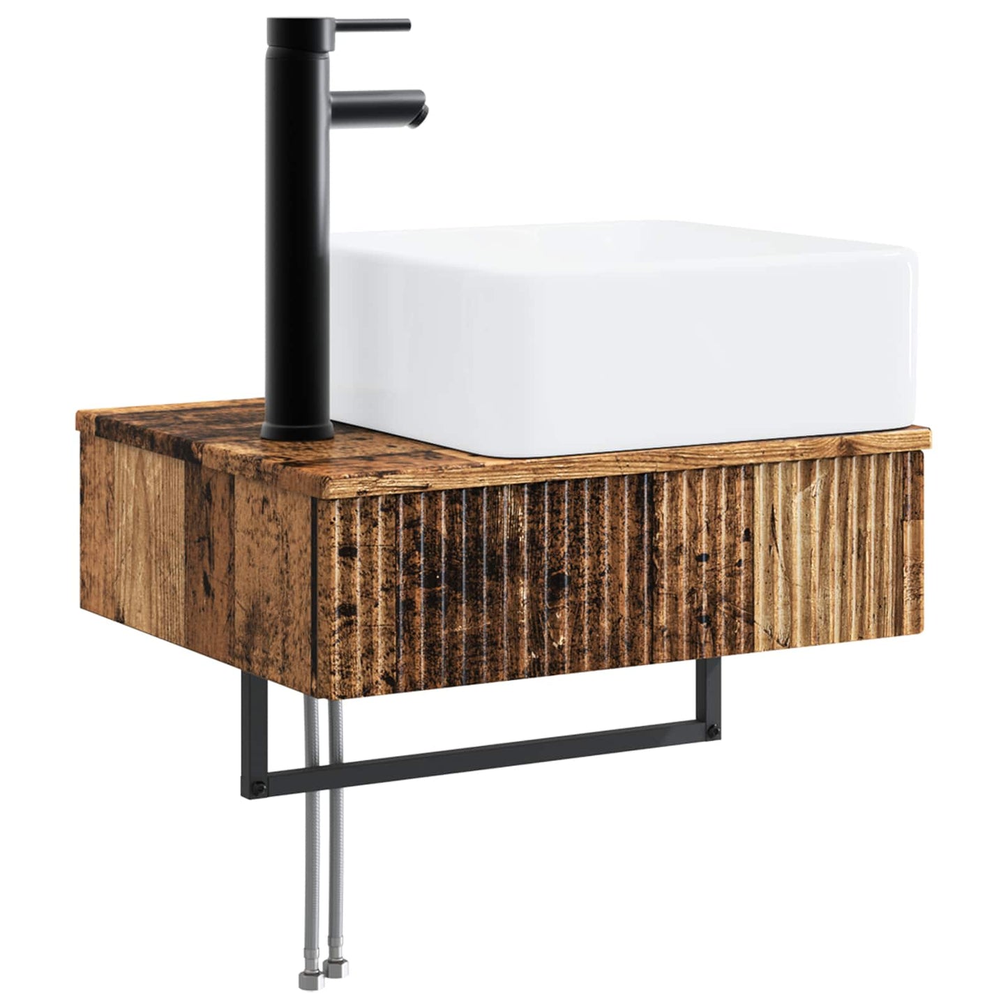 Lavabo da Parete Legno antico 53 x 35 x 39 cm