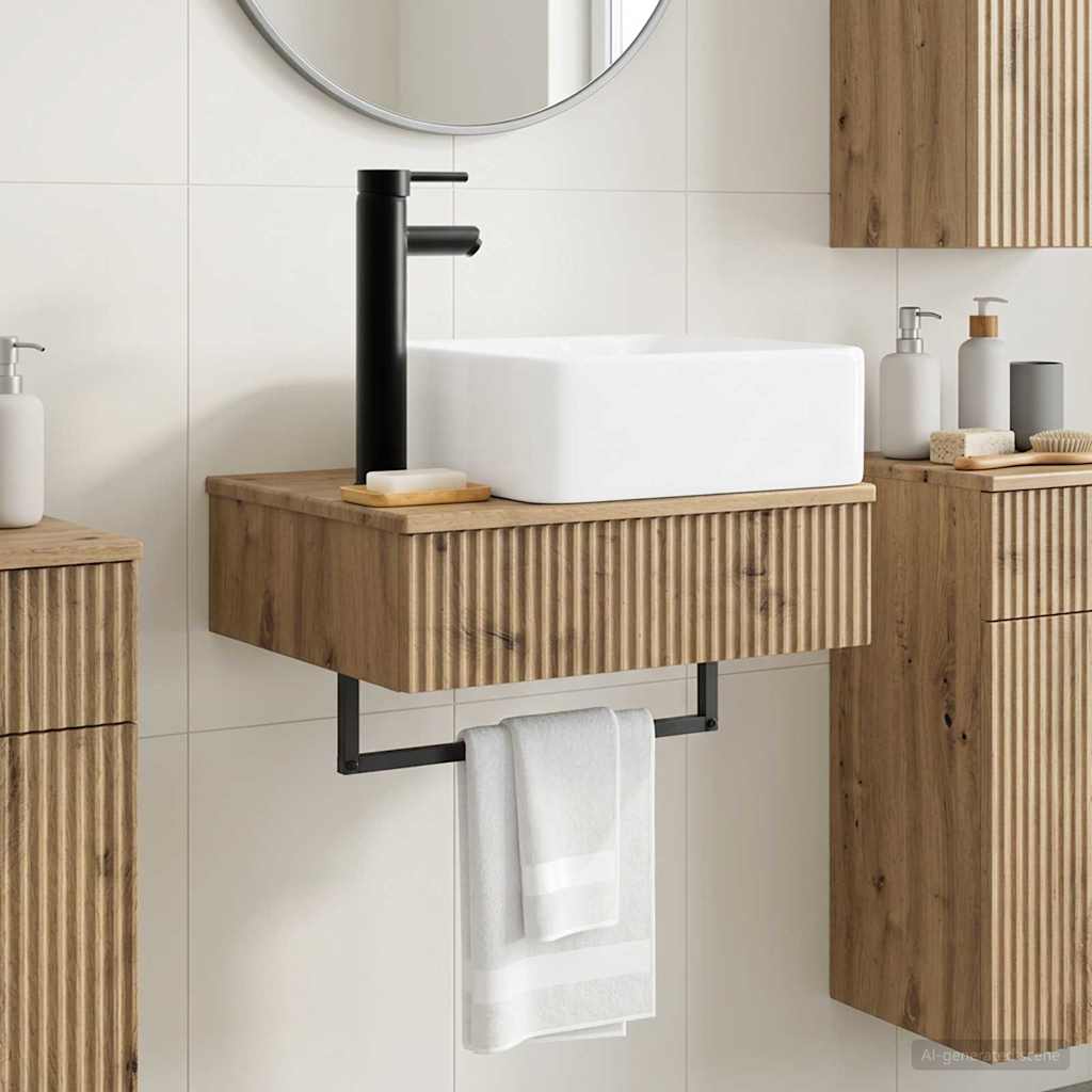 Lavabo da Parete Rovere Artigianale 53 x 35 x 39 cm | homemem39