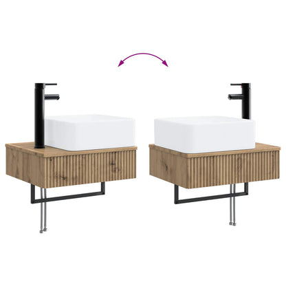 Lavabo da Parete Rovere Artigianale 53 x 35 x 39 cm | homemem39
