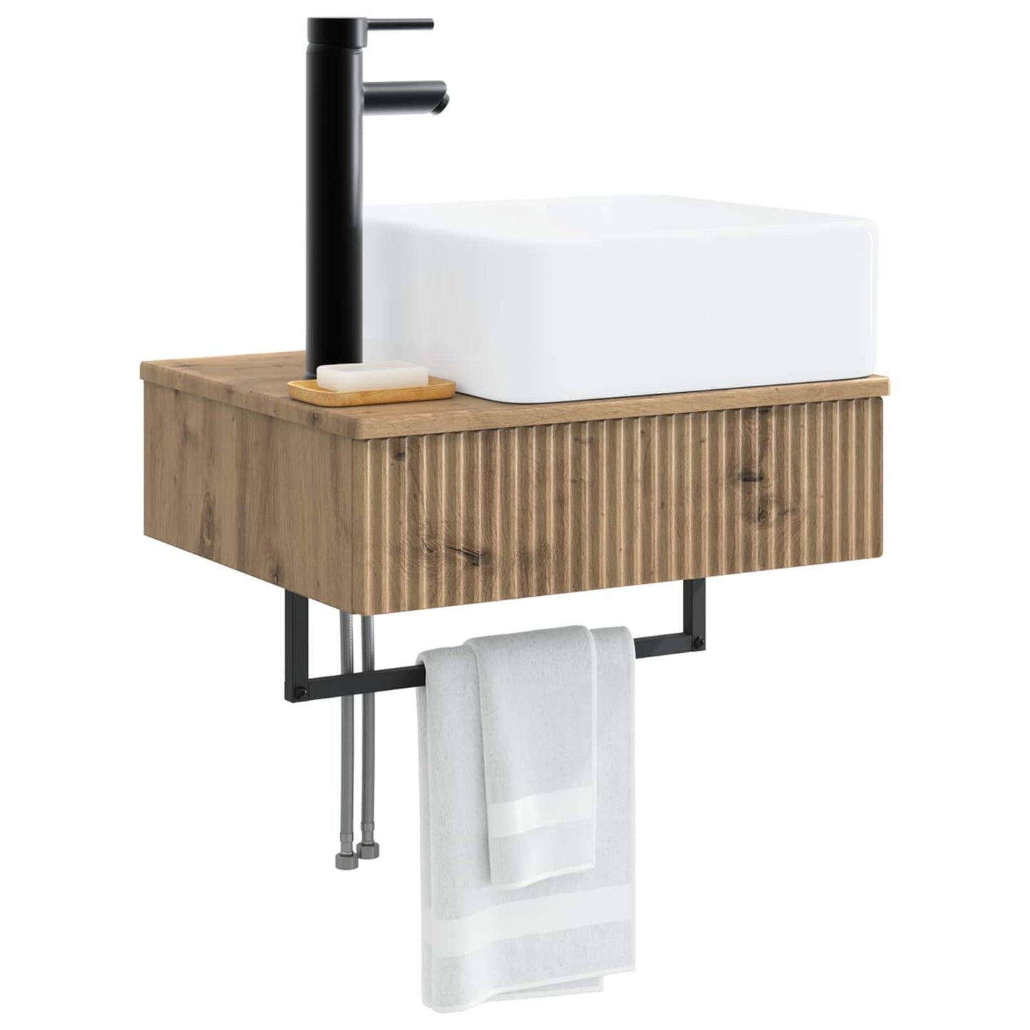 Lavabo da Parete Rovere Artigianale 53 x 35 x 39 cm | homemem39