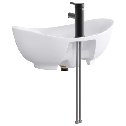 Lavabo da bagno Nero Opaco 59 x 35 x 21 cm Metallo | homemem39