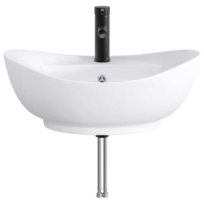Lavabo da bagno Nero Opaco 59 x 35 x 21 cm Metallo | homemem39