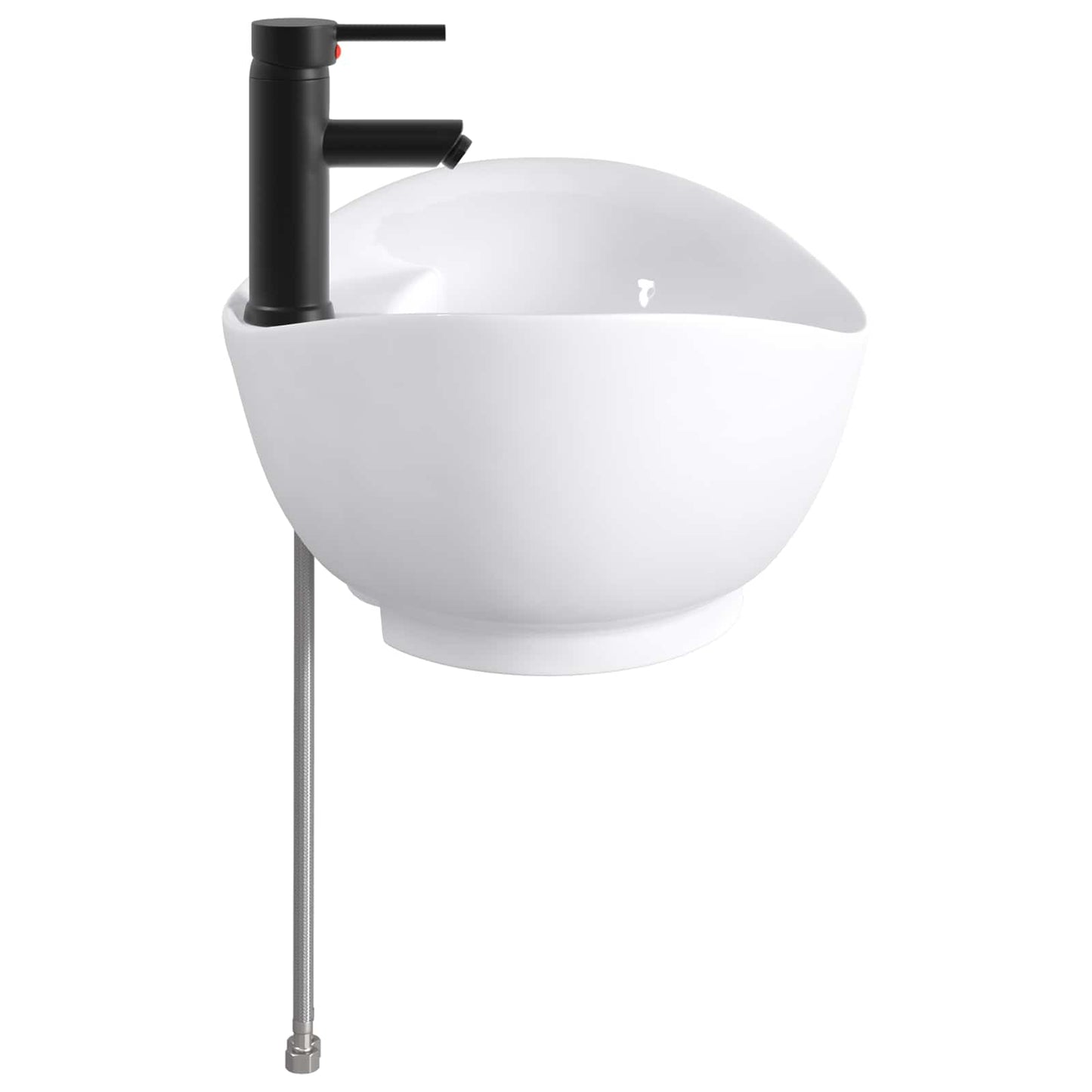 Lavabo da bagno Nero Opaco 59 x 35 x 21 cm Metallo | homemem39
