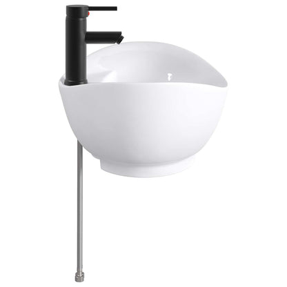 Lavabo da bagno Nero Opaco 59 x 35 x 21 cm Metallo | homemem39