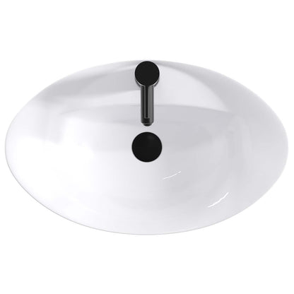 Lavabo da bagno Nero Opaco 59 x 35 x 21 cm Metallo | homemem39