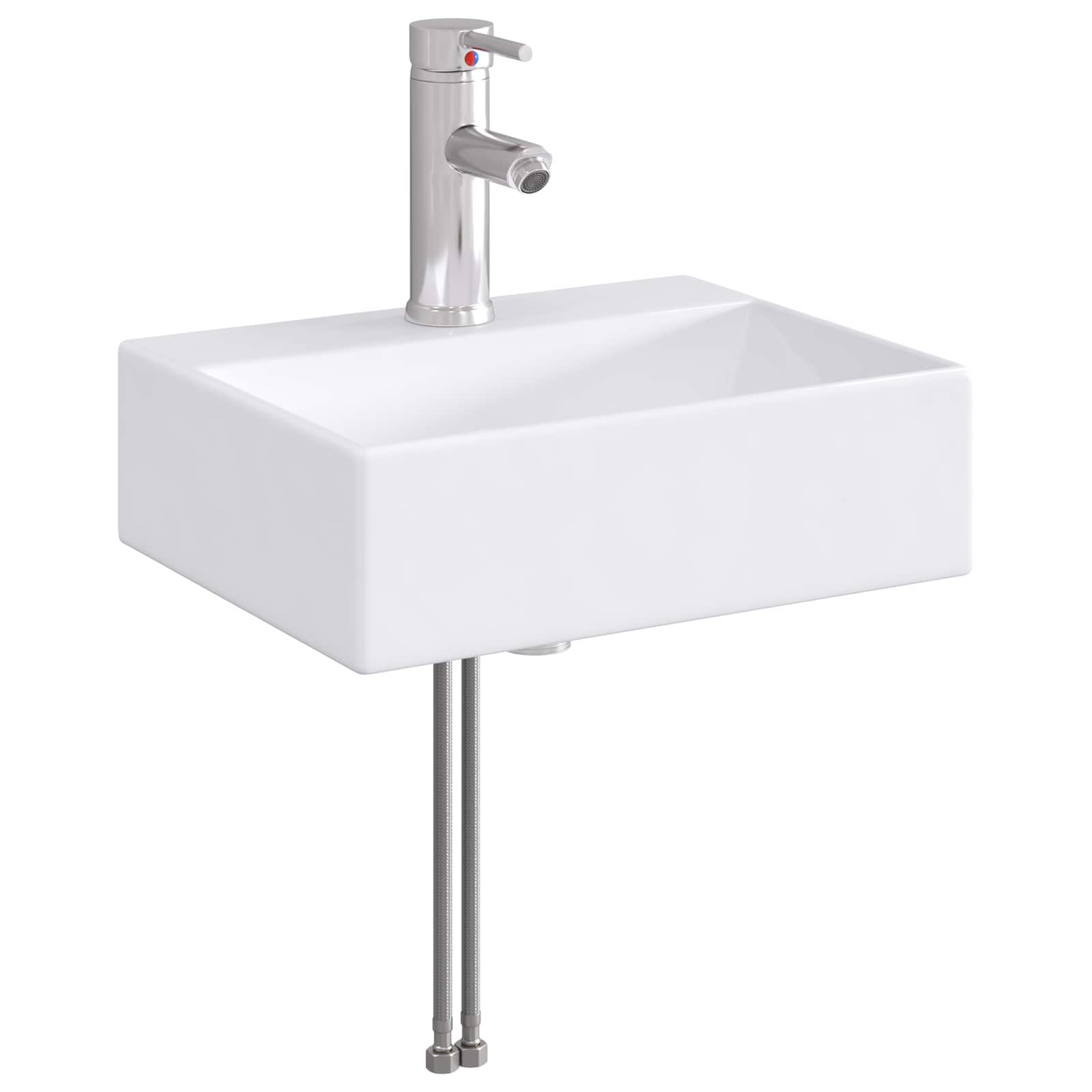 Lavabo da bagno Cromato 39 x 30,5 x 12,5 cm Metallo | homemem39