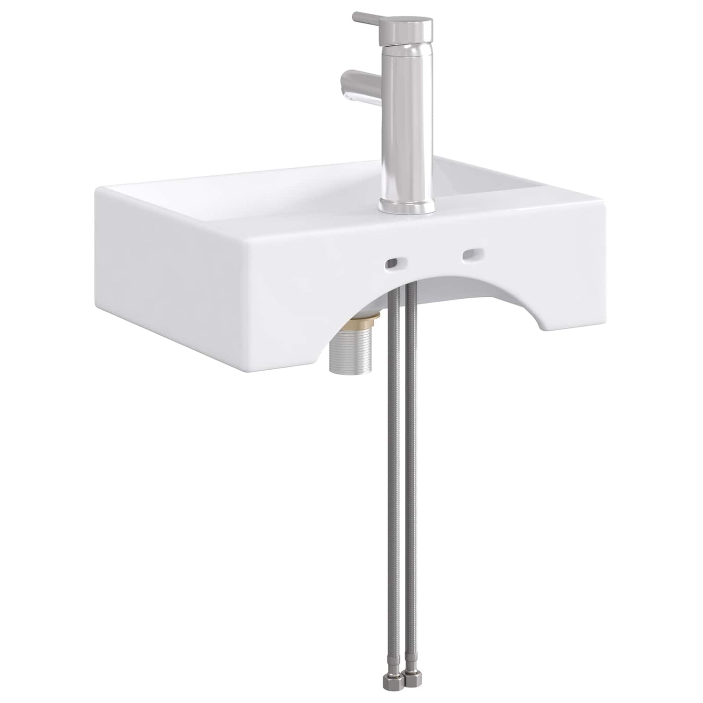 Lavabo da bagno Cromato 39 x 30,5 x 12,5 cm Metallo | homemem39