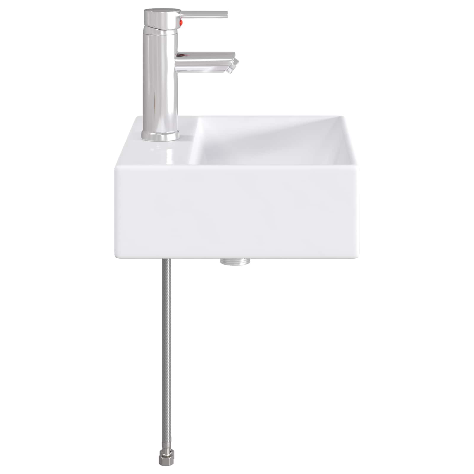 Lavabo da bagno Cromato 39 x 30,5 x 12,5 cm Metallo | homemem39