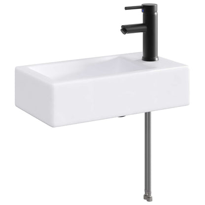 Lavabo da bagno Nero Opaco 45,5 x 25,5 x 13 cm Metallo | homemem39