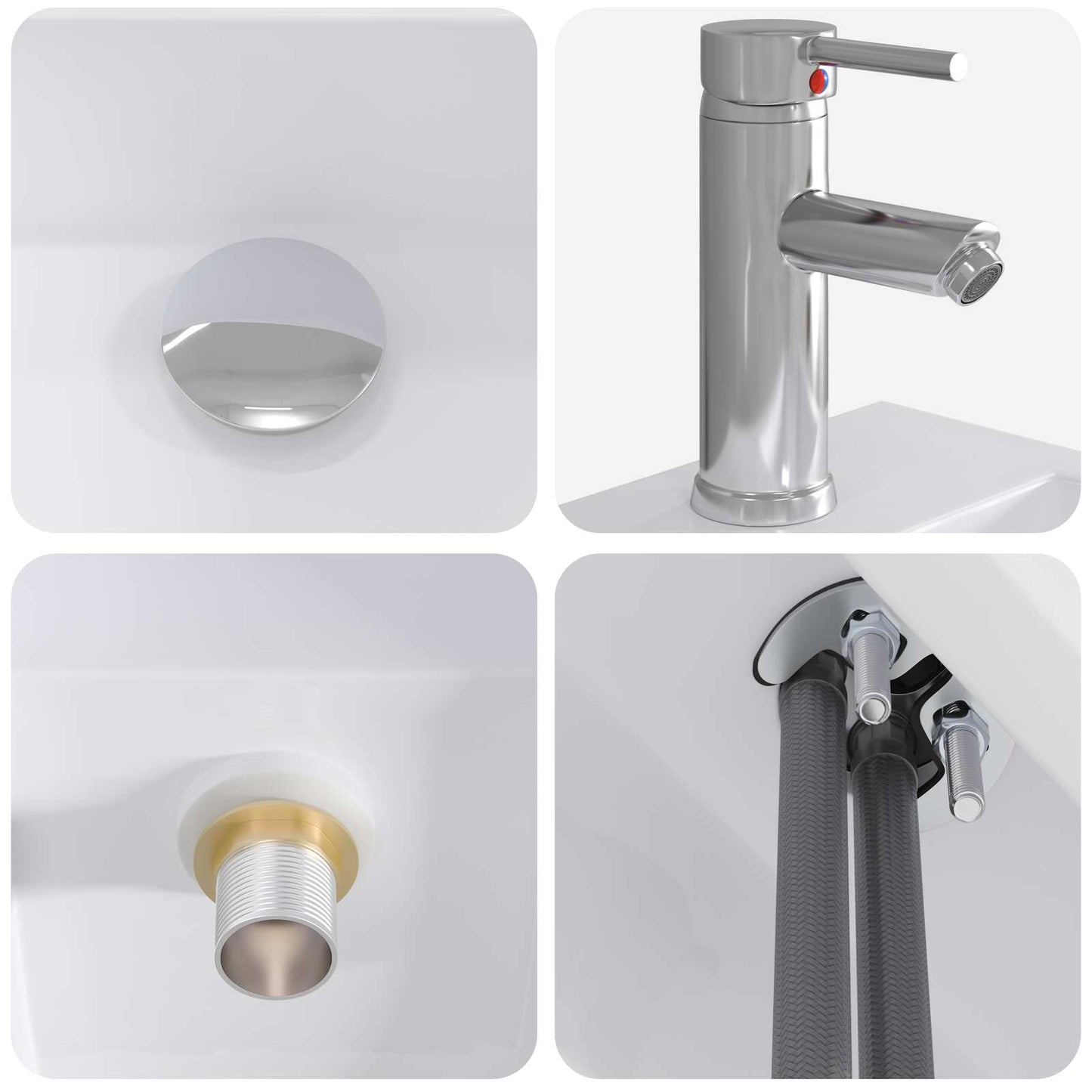 Lavabo da bagno Cromato 45,5 x 25,5 x 13 cm Metallo | homemem39