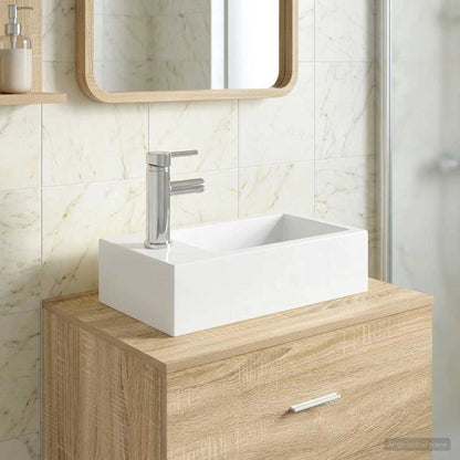 Lavabo da bagno Cromato 45,5 x 25,5 x 13 cm Metallo | homemem39