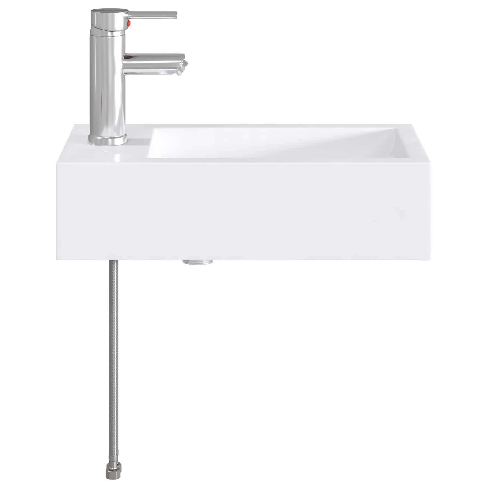 Lavabo da bagno Cromato 45,5 x 25,5 x 13 cm Metallo | homemem39