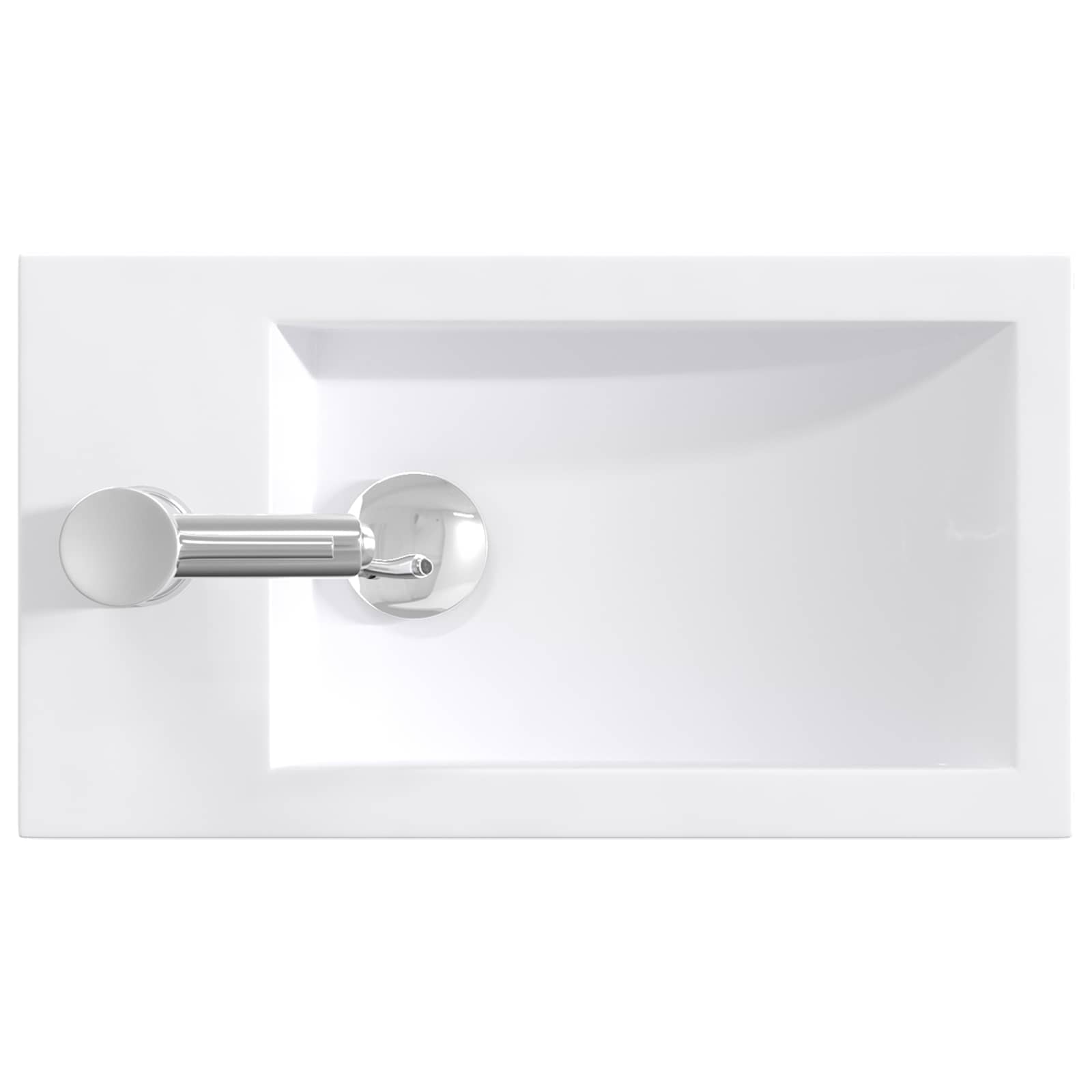 Lavabo da bagno Cromato 45,5 x 25,5 x 13 cm Metallo | homemem39