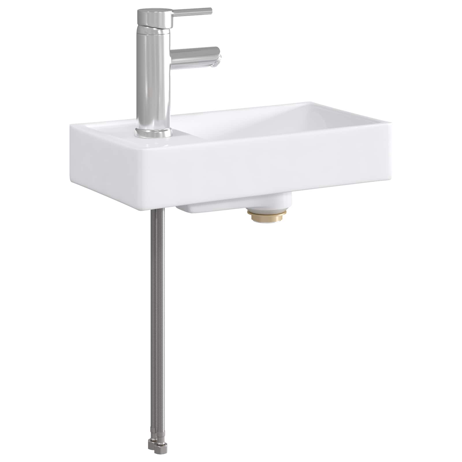 Lavabo da bagno Cromato 40,5 x 22,5 x 11,5 cm Metallo | homemem39
