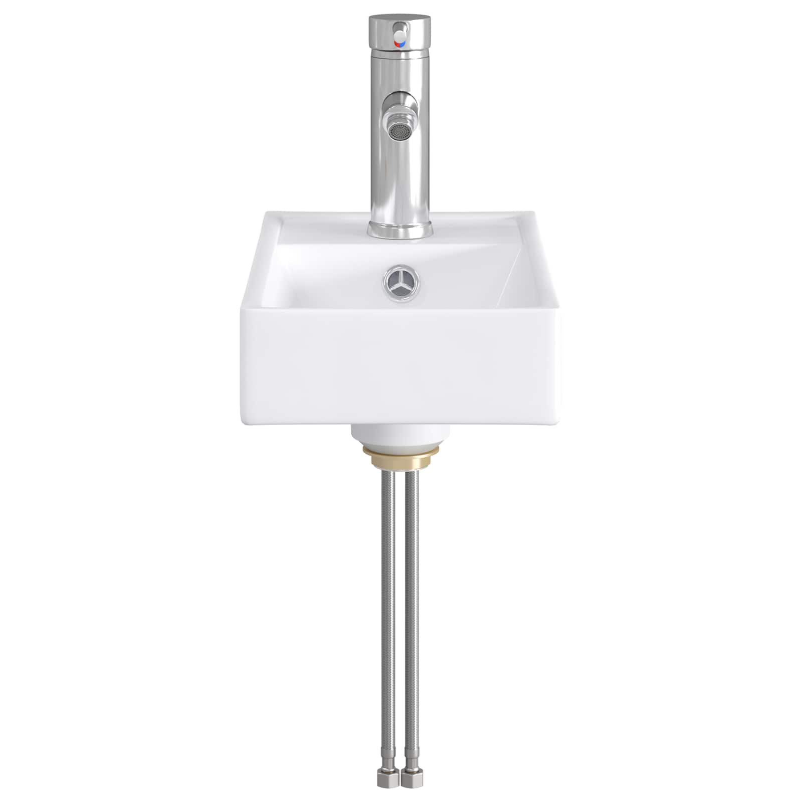 Lavabo da bagno Cromato 40,5 x 22,5 x 11,5 cm Metallo | homemem39