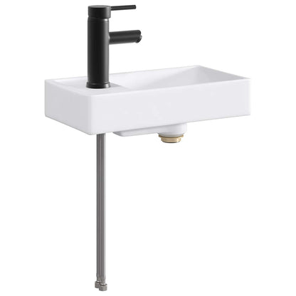 Lavabo da bagno Nero Opaco 40,5 x 22,5 x 11,5 cm Metallo | homemem39