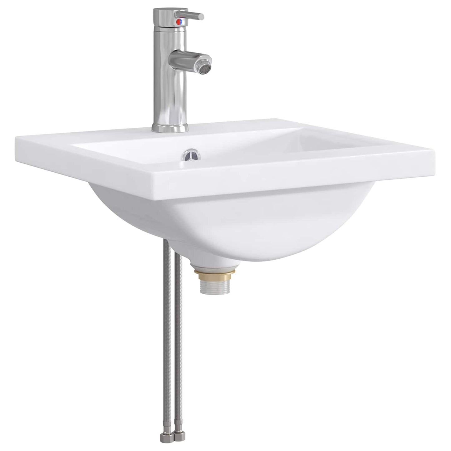 Lavabo da bagno Cromato 42 x 40 x 16,5 cm Metallo | homemem39