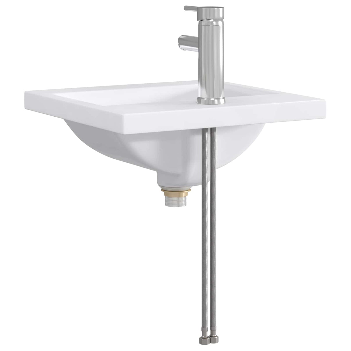 Lavabo da bagno Cromato 42 x 40 x 16,5 cm Metallo | homemem39