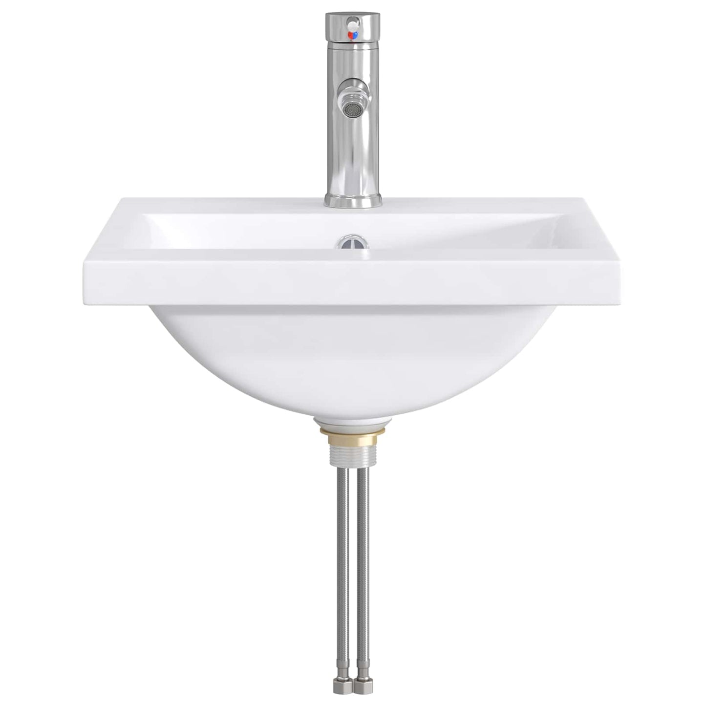 Lavabo da bagno Cromato 42 x 40 x 16,5 cm Metallo | homemem39