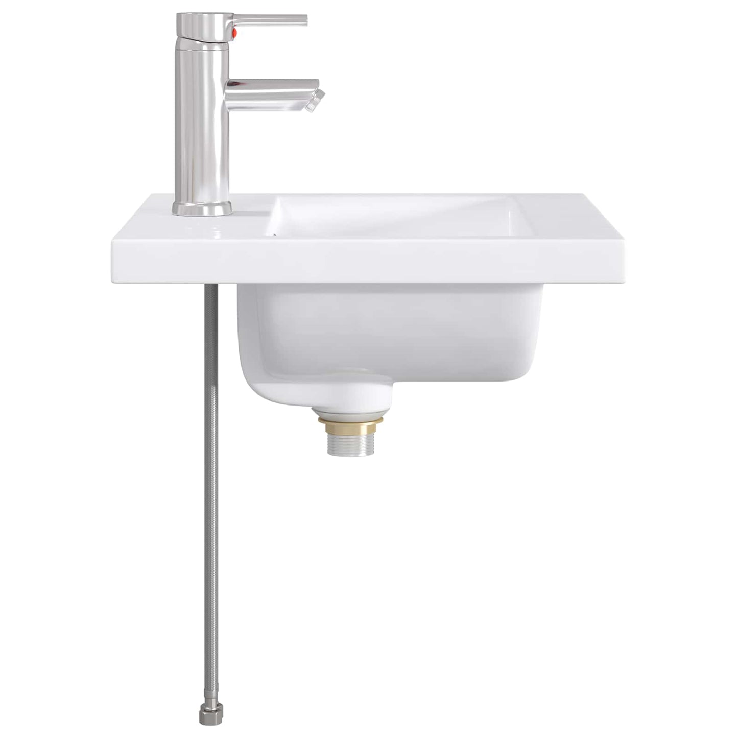 Lavabo da bagno Cromato 42 x 40 x 16,5 cm Metallo | homemem39