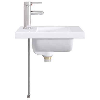 Lavabo da bagno Cromato 42 x 40 x 16,5 cm Metallo | homemem39