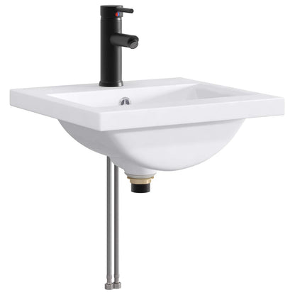 Lavabo da bagno Nero Opaco 42 x 40 x 16,5 cm Metallo | homemem39